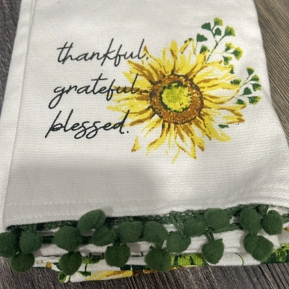 100% cotton 3 piece kitchen towel set